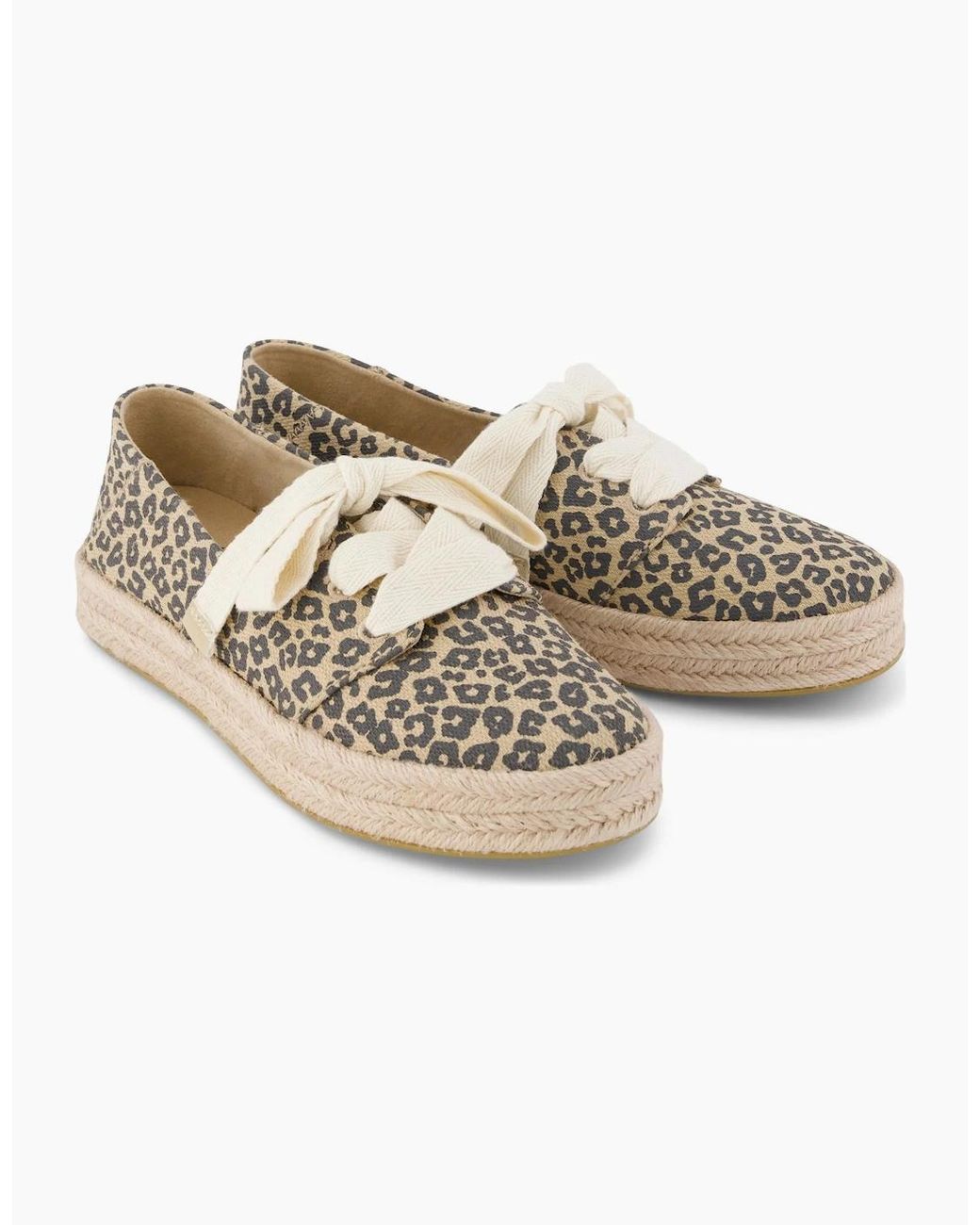 TOMS White Carolina Lace Up Espadrille Shoes