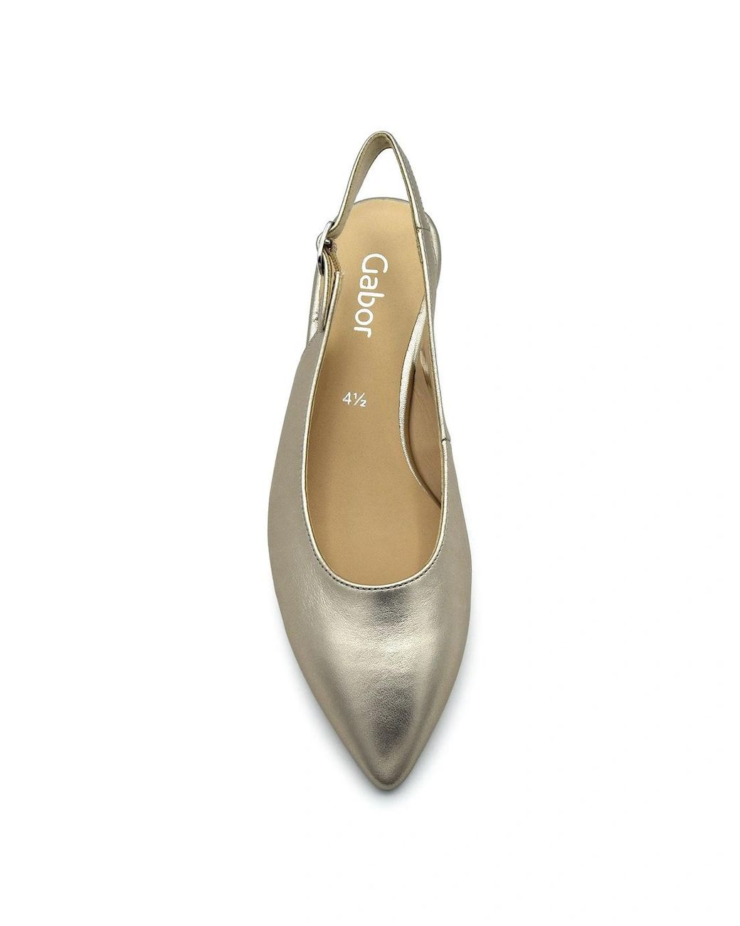 Gabor White Editor 71.500 Slingback Court Shoe