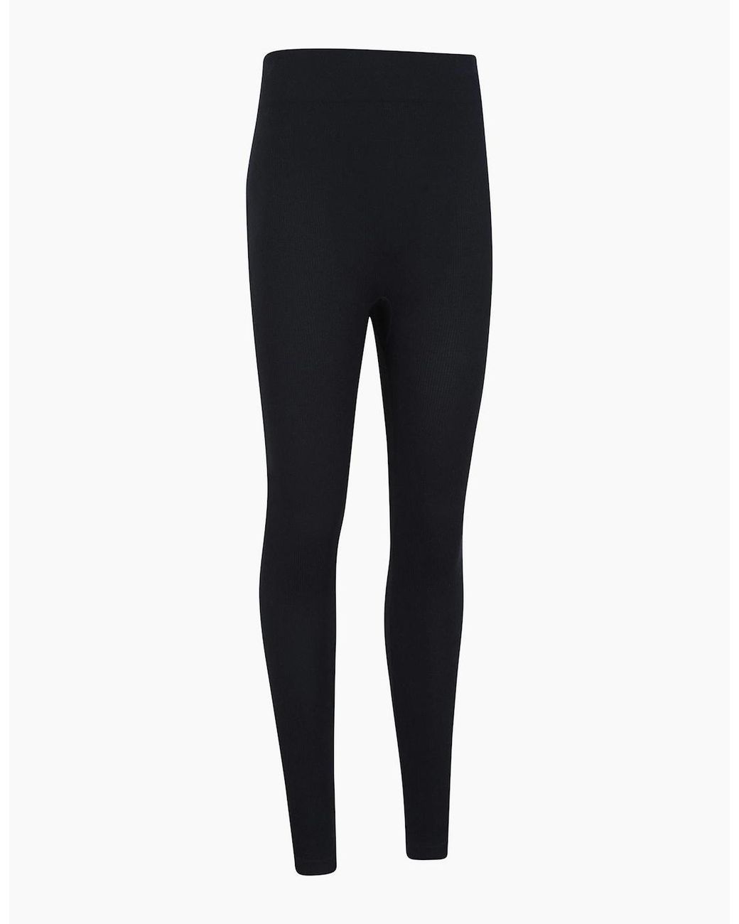 Mountain Warehouse Blue Ladies Carmel Ribbed Seamless Thermal Bottoms