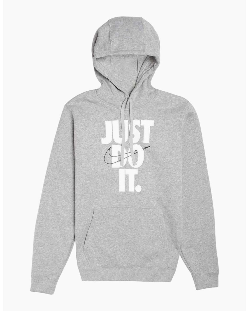 Nike Gray Hoodie Soft Fleece Sportswear Pullover Hoody Hybrid Hooded Sweatshirts for men