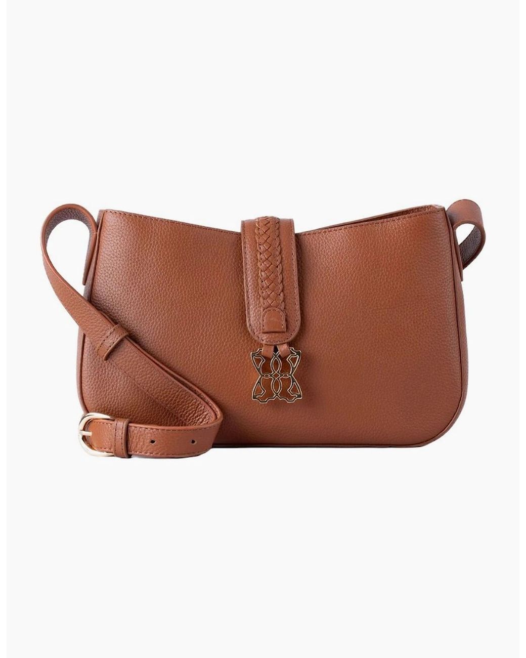 Lakeland Leather Brown Dalston Crossbody Bag