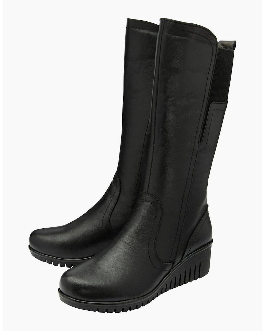 Lotus Black Fitzgerald Calf Boots
