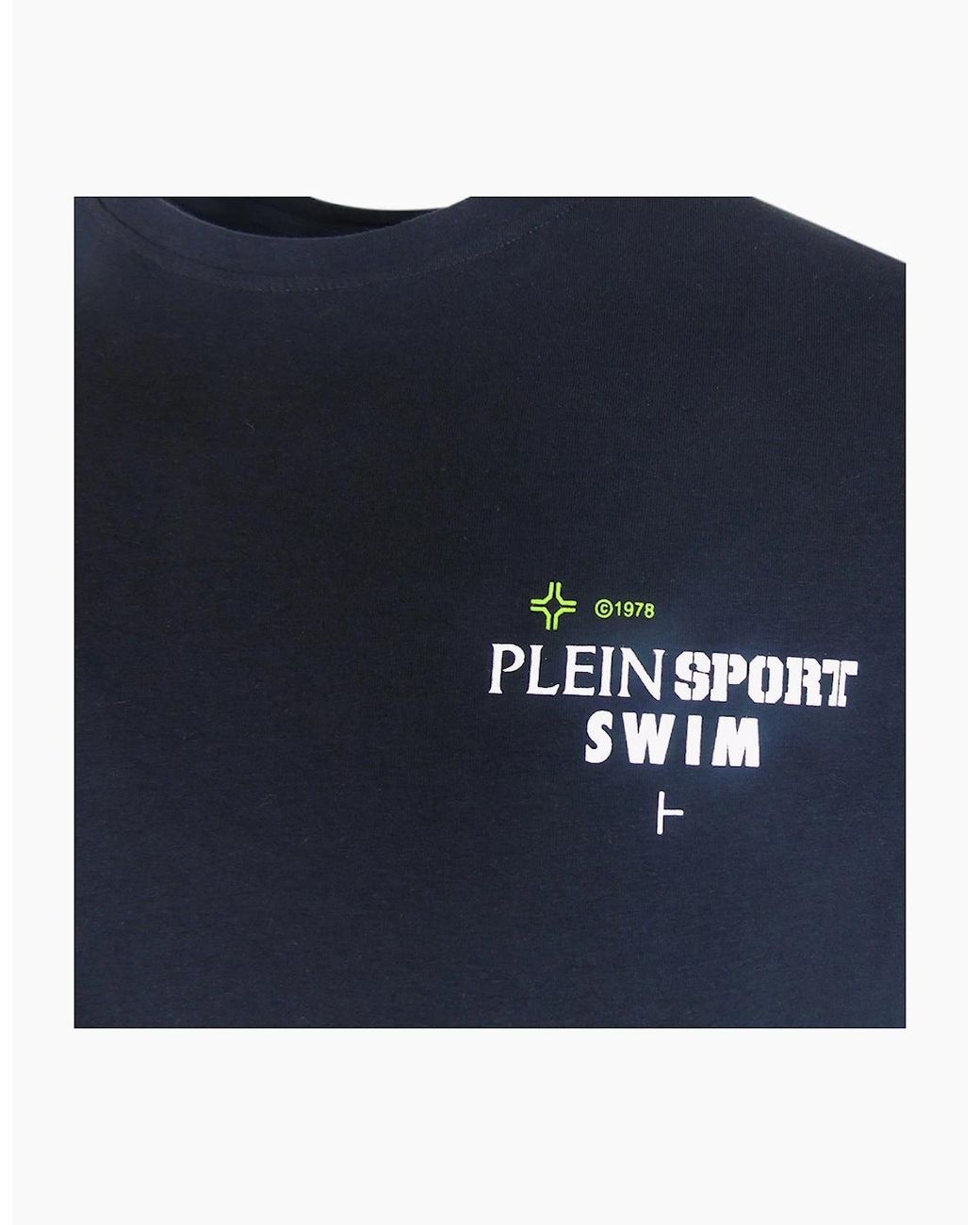 Philipp Plein Black Plein Sport Geo Logo Stretch T-Shirt