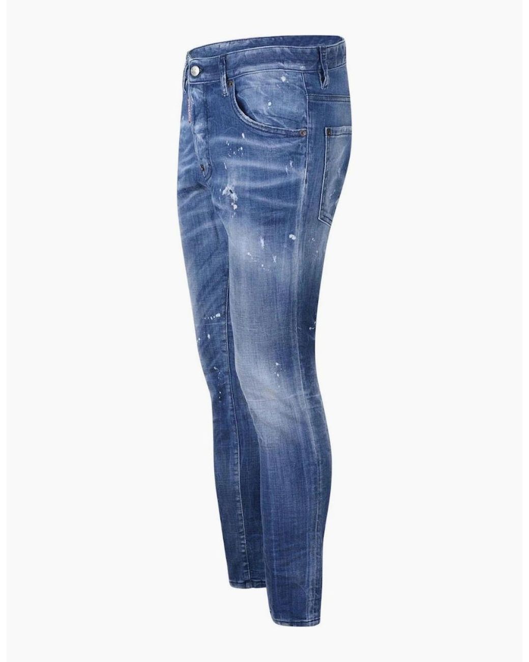 DSquared² Blue Filo Wash Skater Light Jeans for men