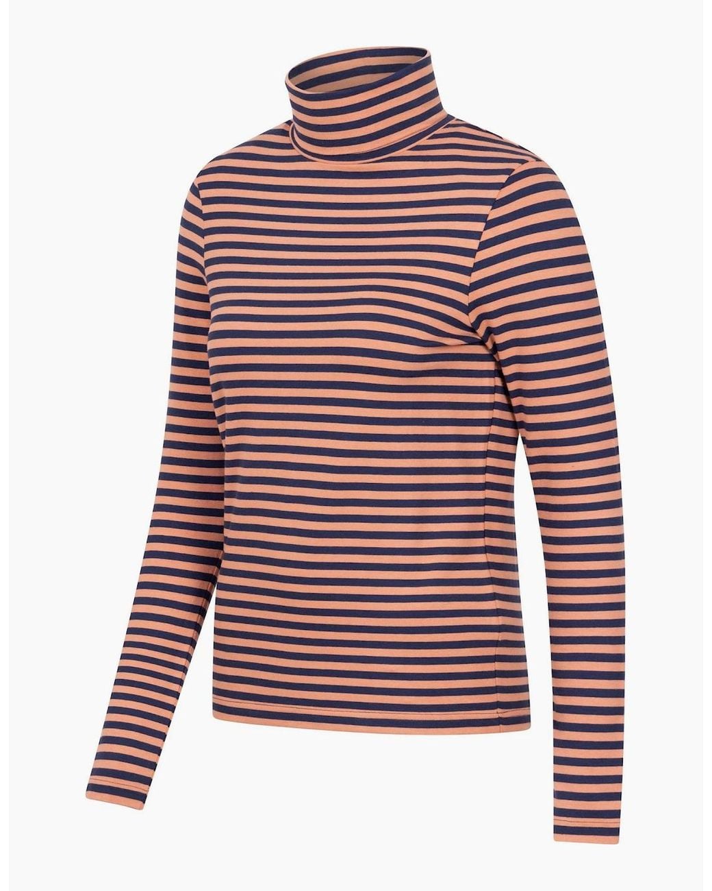 Mountain Warehouse Red Eva Cotton Lightweight Fitted Roll Neck Long-Sleeved Top