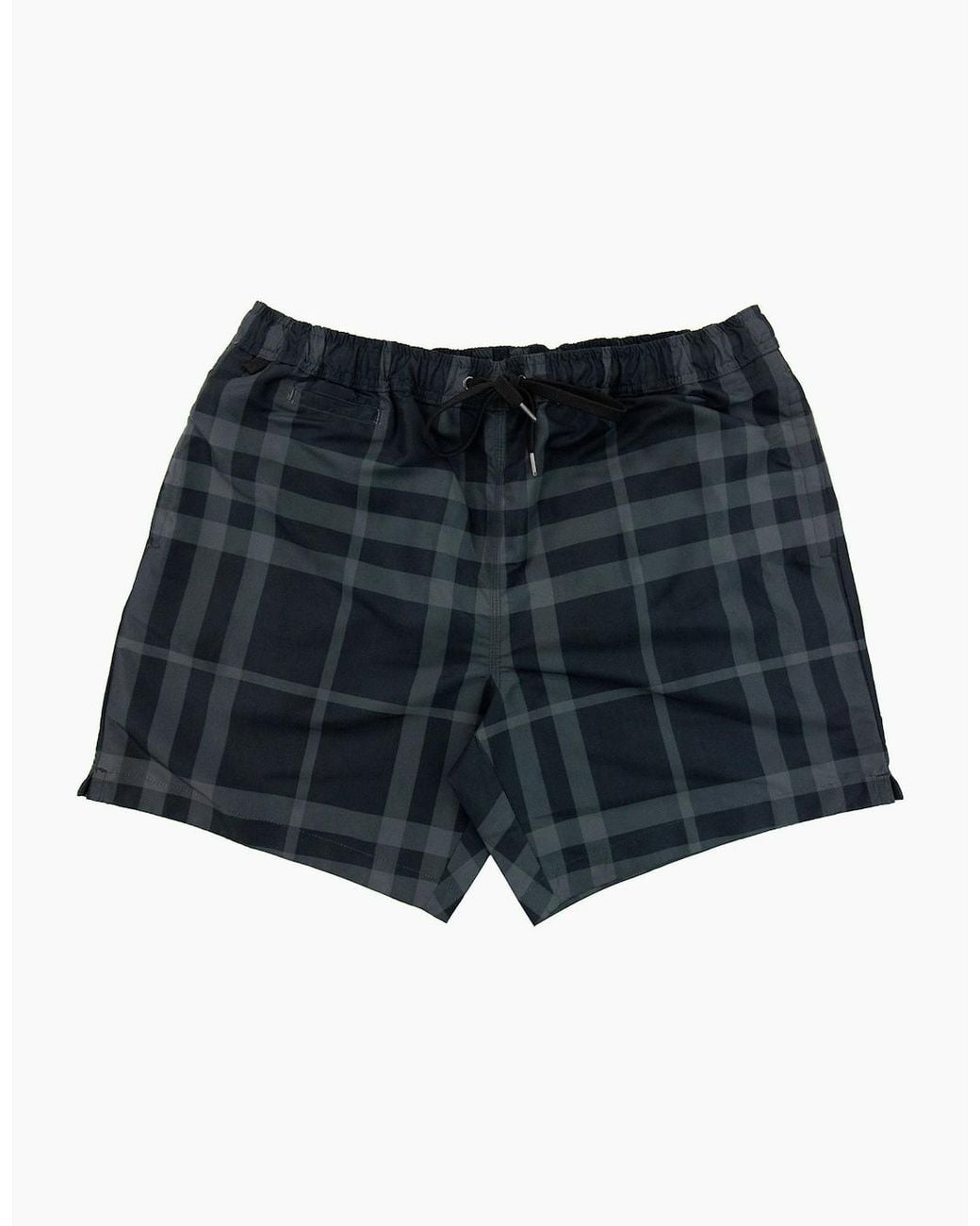 Burberry Blue Guildes Check Swim Short Carbon Ip Check for men