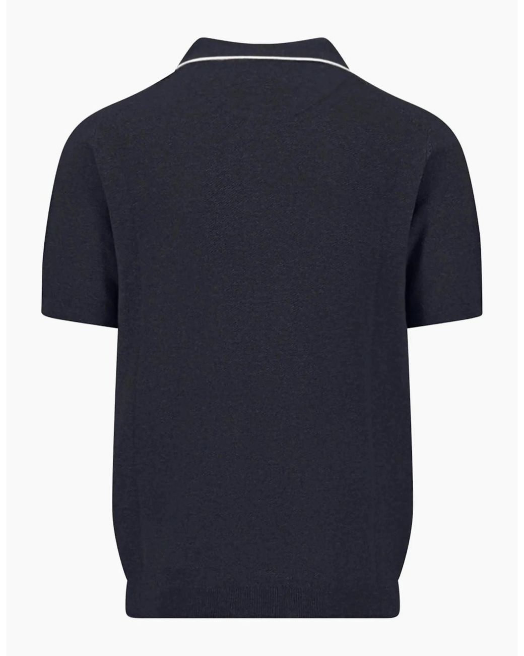 Fynch-Hatton Blue Fynch-Hatton Knitted Polo Shirt for men