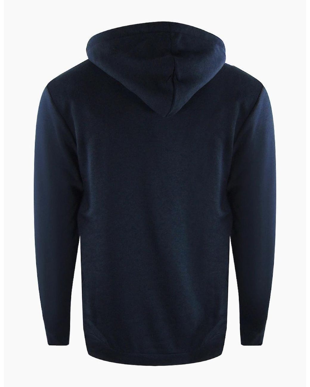 Love Moschino Blue Multi Logo Hoodie for men