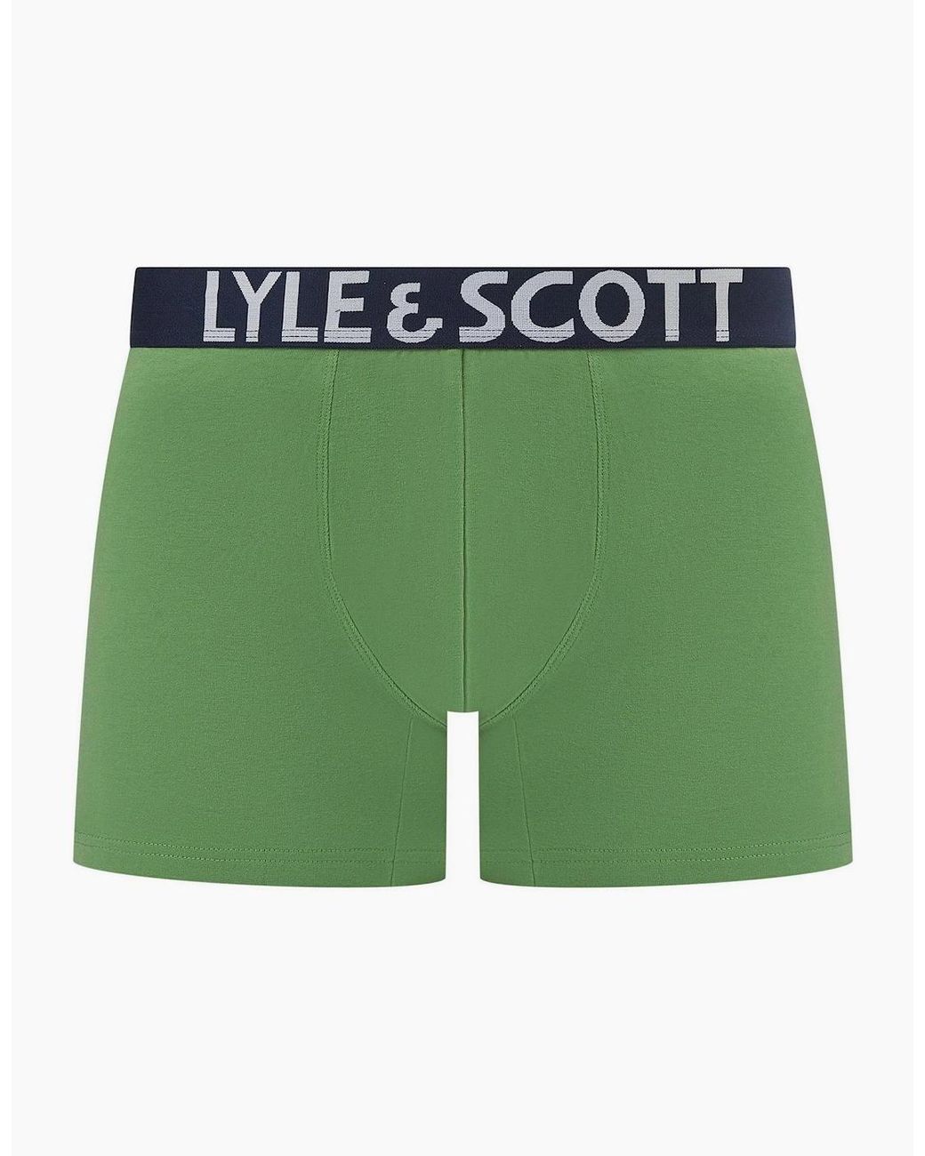 Lyle & Scott Green Daniel Golden Eagle Branding Boxer Brief for men