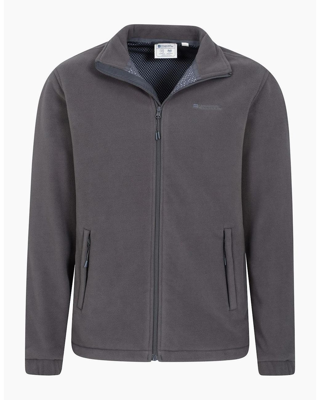 Mountain Warehouse Gray Bernard Ii Windproof Fleece Jacket for men
