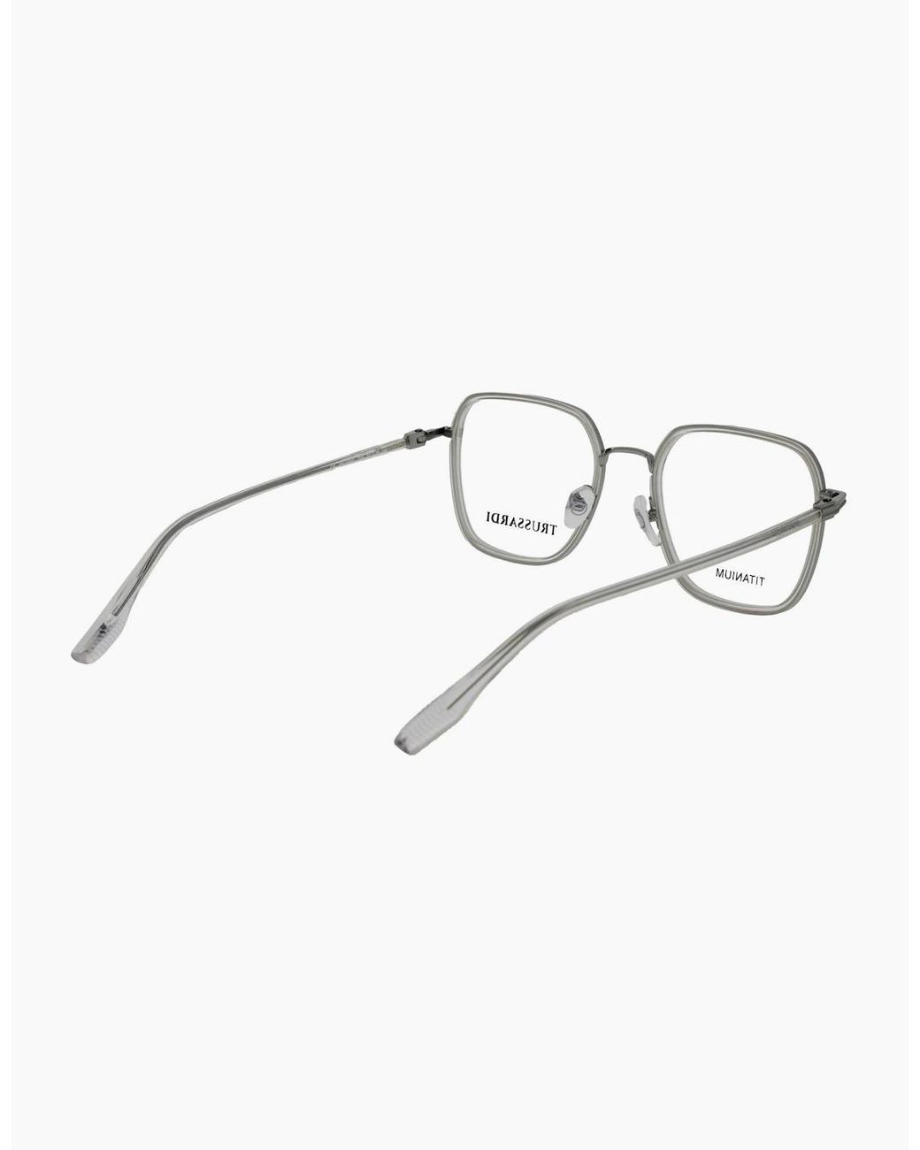 Trussardi Metallic Optical Frame Tsu1020T T02 52 Titanium for men