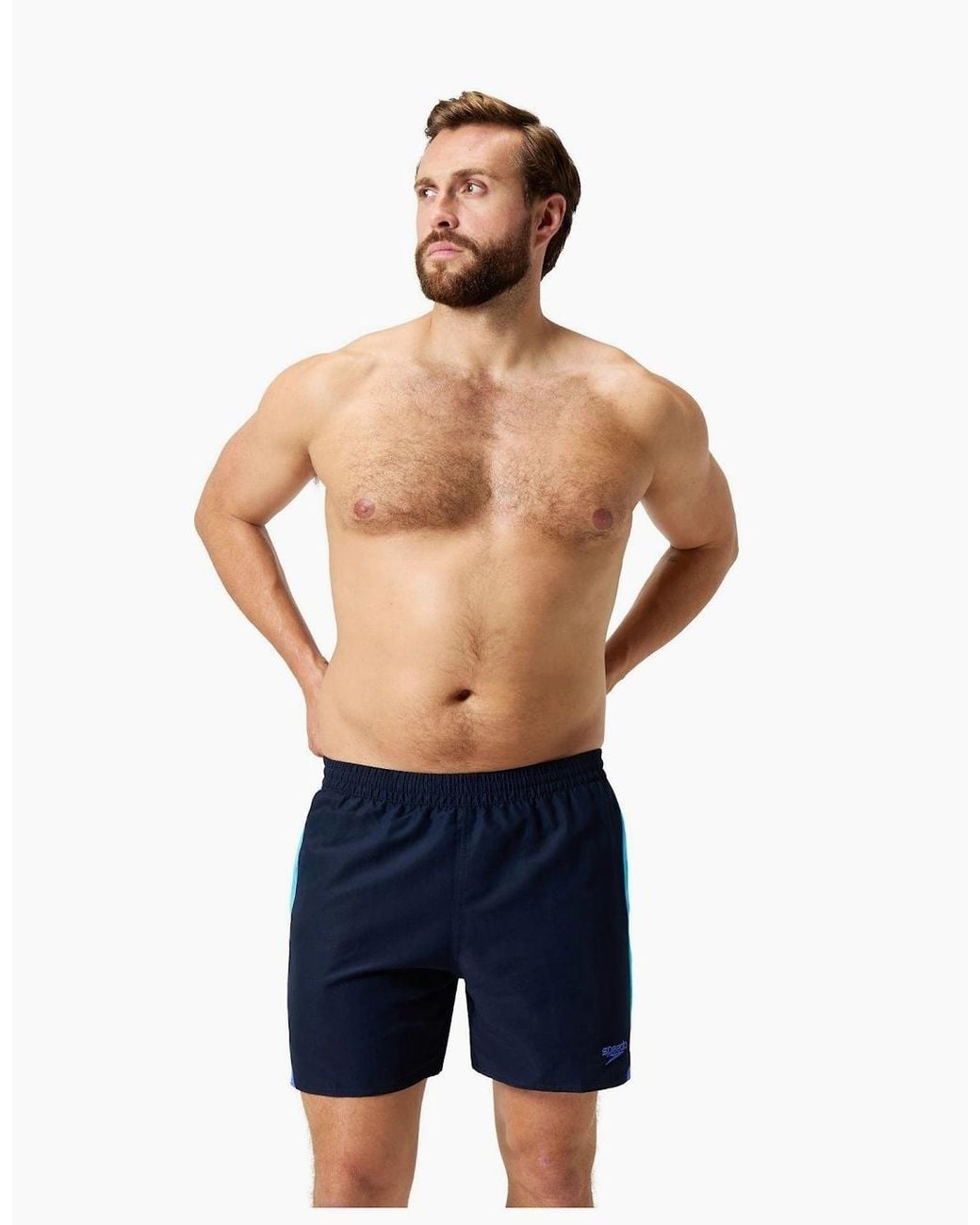 Speedo Blue Hyperboom Splice Swim Shorts for men