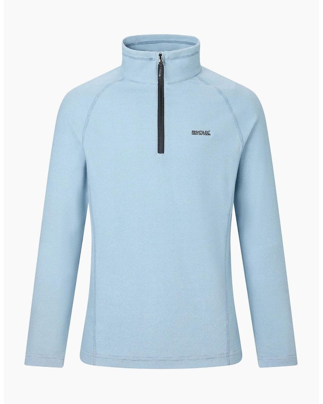 Regatta Blue Great Outdoors Montes Funnel Neck Fleece Jumper for men