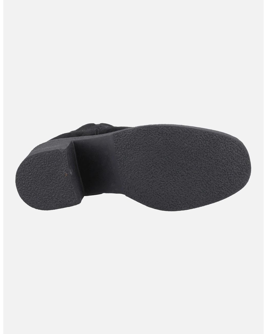Hush Puppies Black Felicia Suede Heeled Chelsea Boots