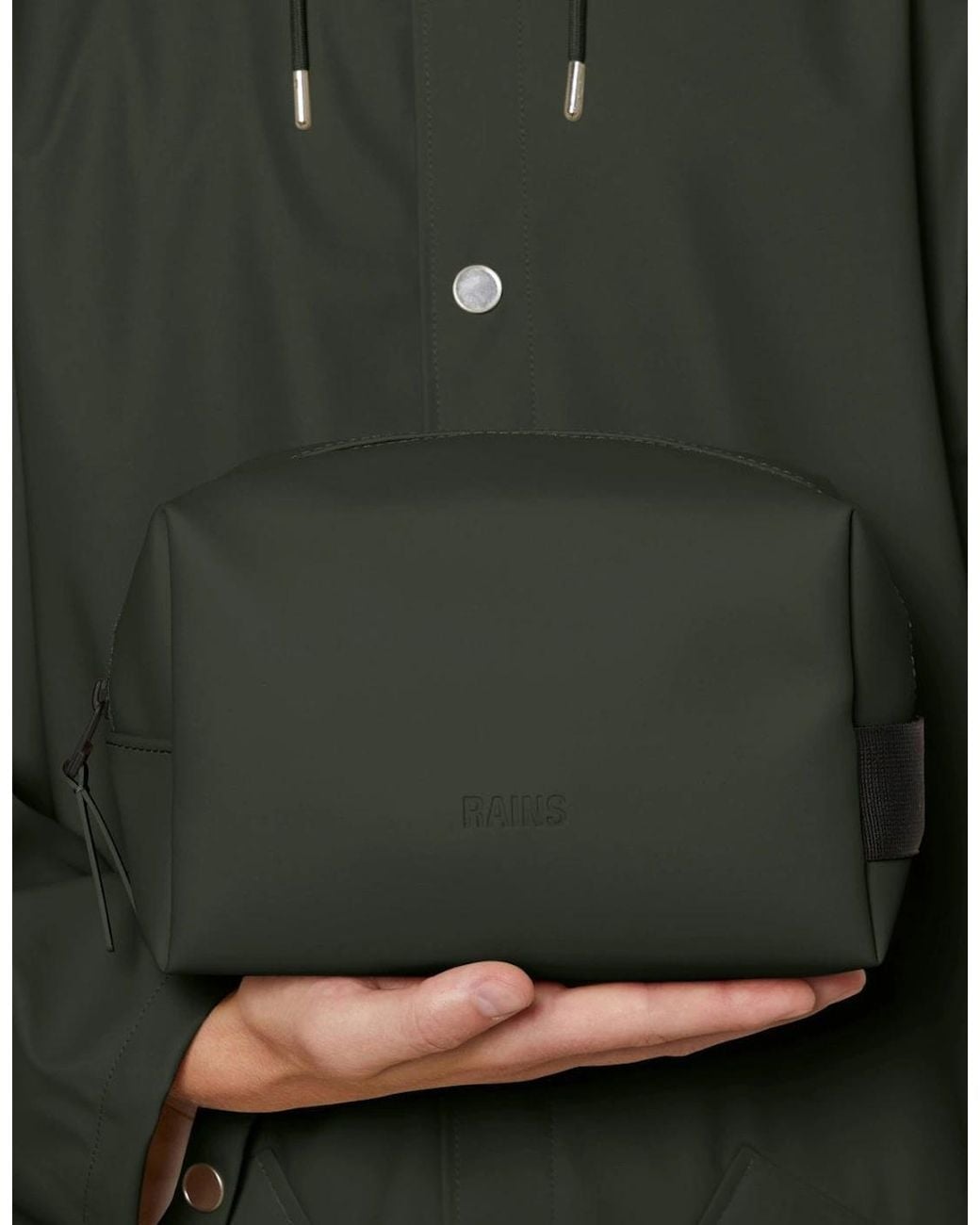 Rains Green Wash Bag Small
