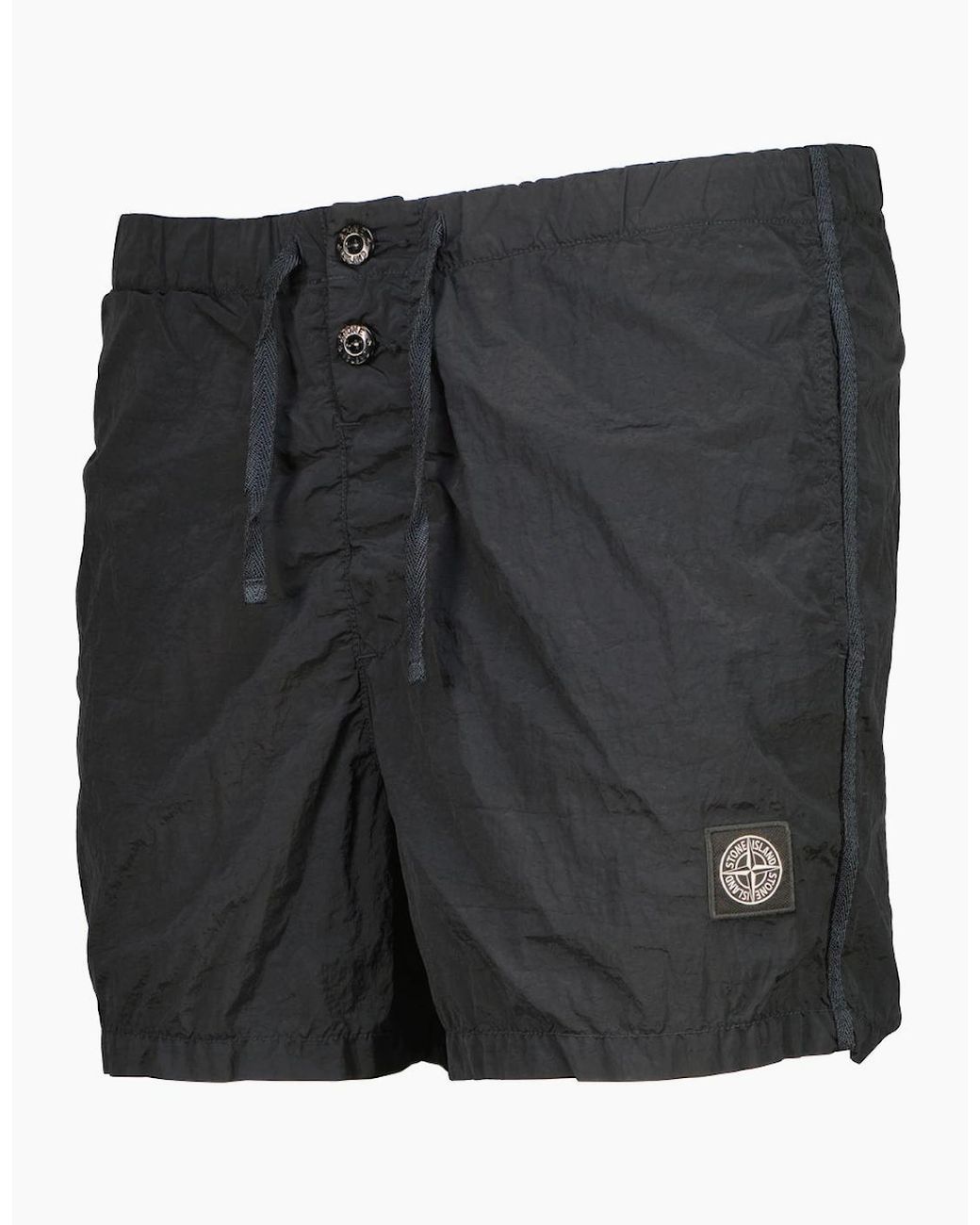 Stone Island Gray Nylon Metal Swim Shorts for men