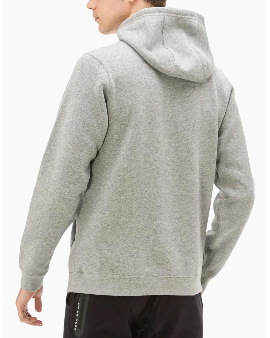 Nike Gray Hoodie Soft Fleece Sportswear Pullover Hoody Hybrid Hooded Sweatshirts for men