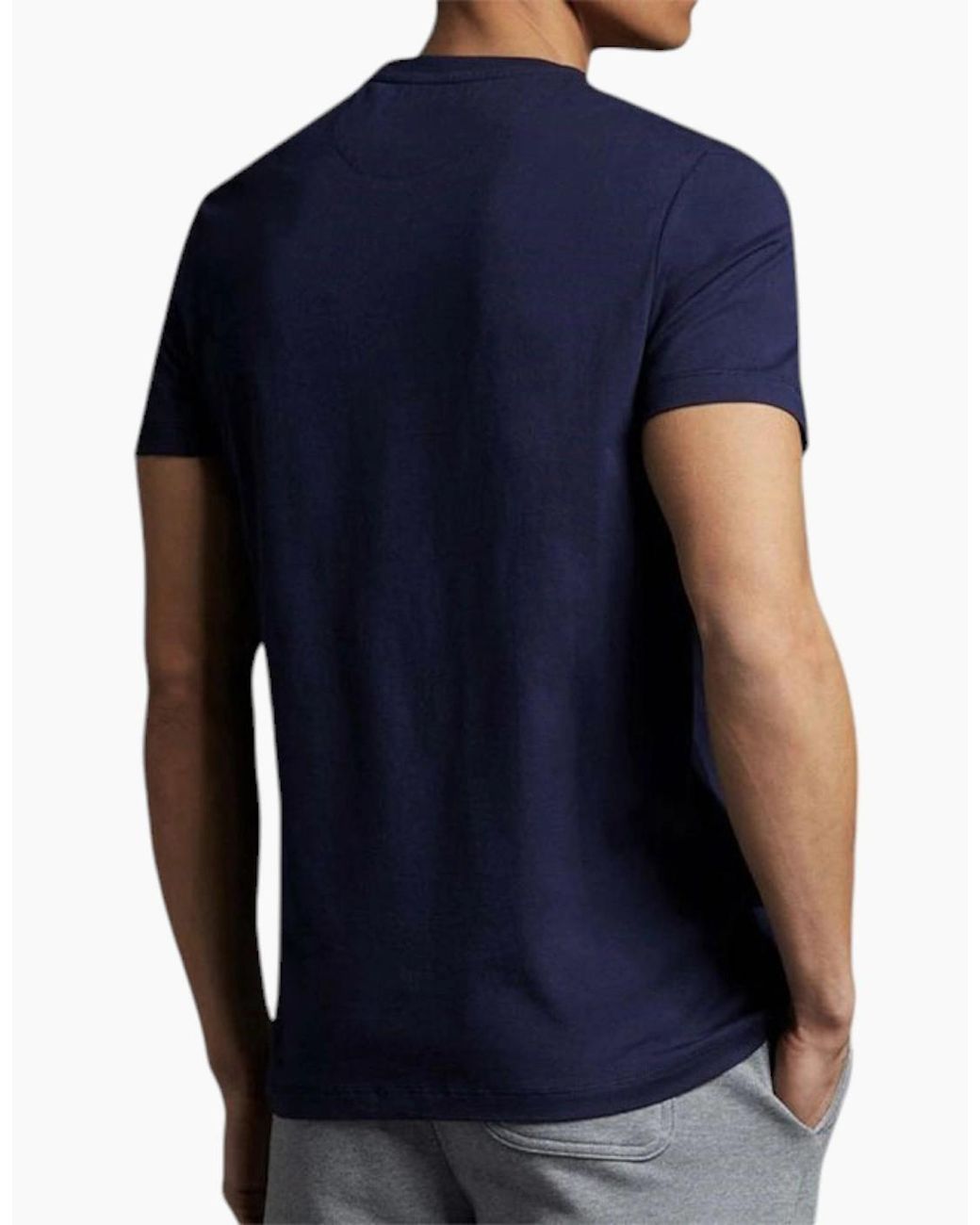 Lyle & Scott Blue Lyle & Scott T Shirts Pocket Logo Crew Neck Summer Beach Cotton Tee New for men