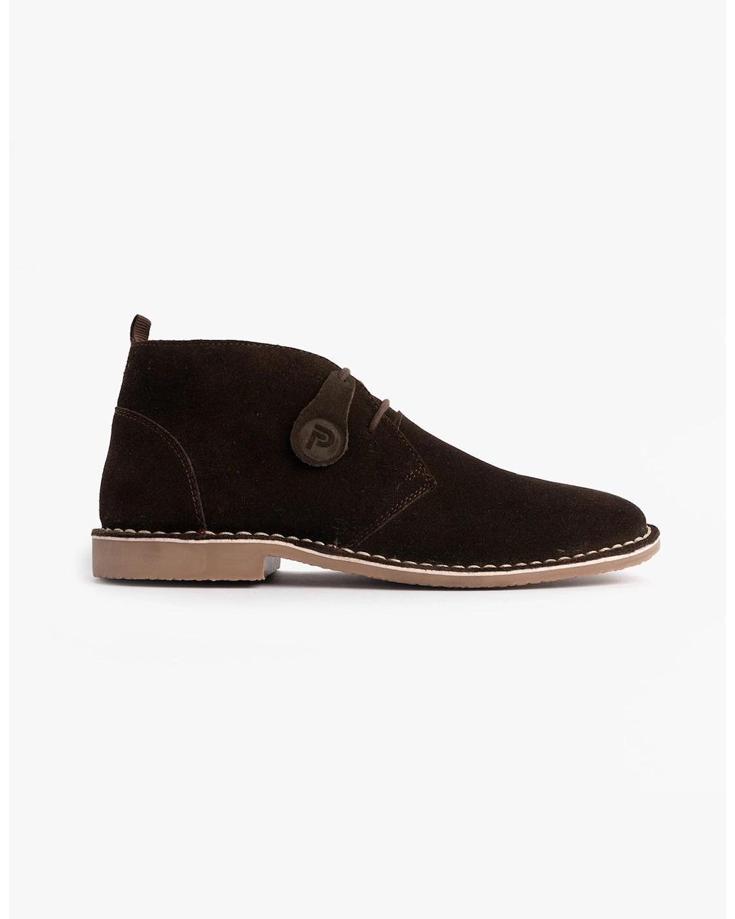 Popps Black Vespa Desert Boots Dark