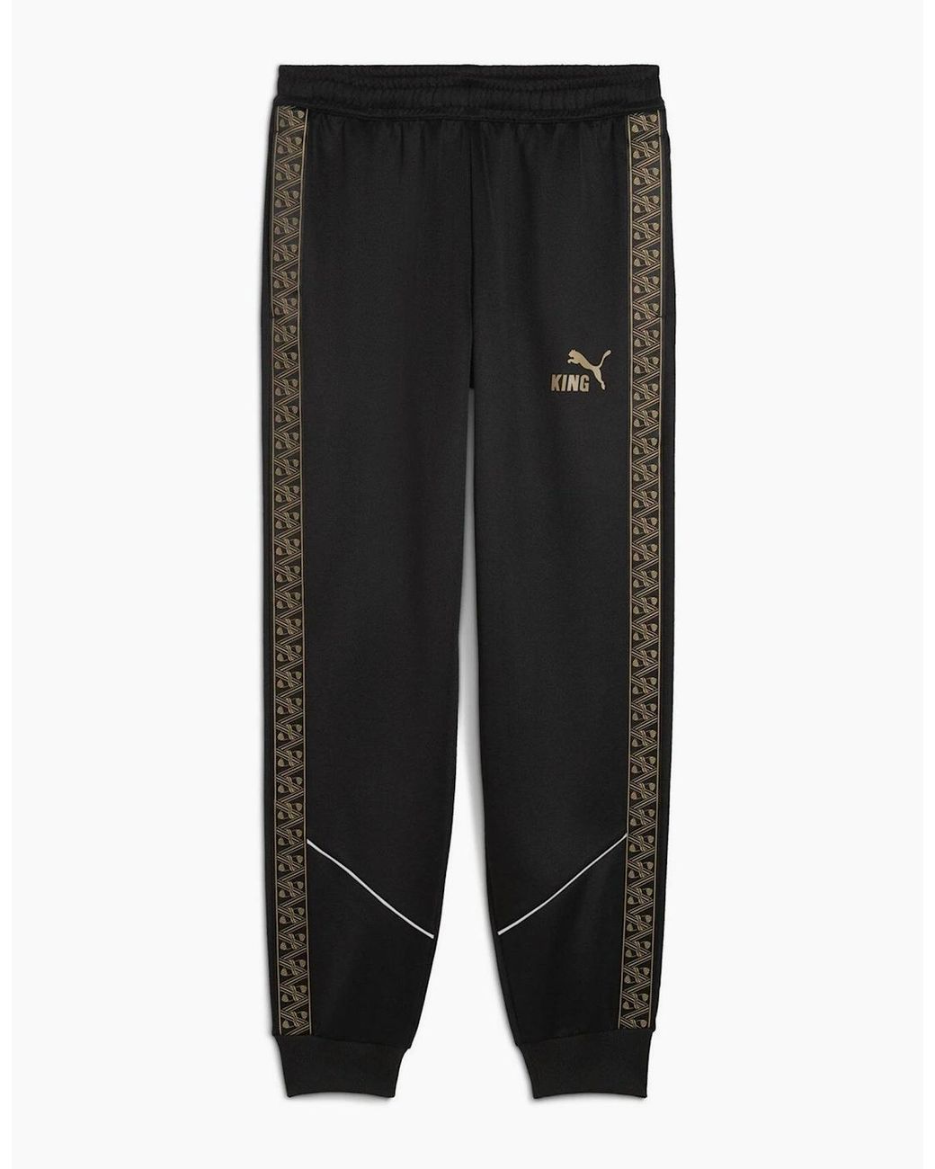 PUMA Black King Anthem Performance Tracksuit Bottoms for men
