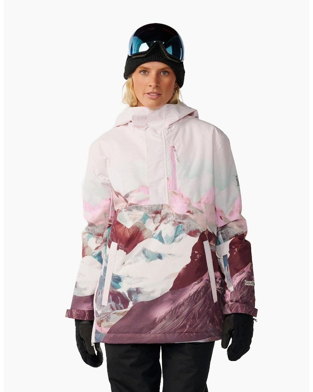 Rip Curl White Rip Curl S-Series Anorak 10K/10K Ski Jacket