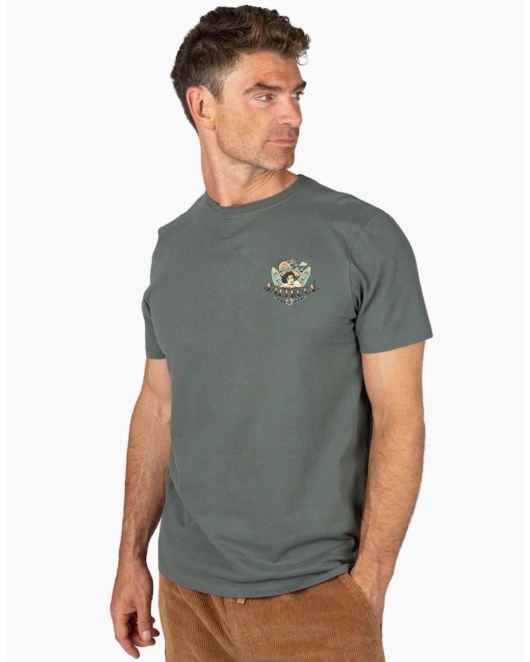 Saltrock Gray Tiger Tattoo Short Sleeve T-Shirt for men
