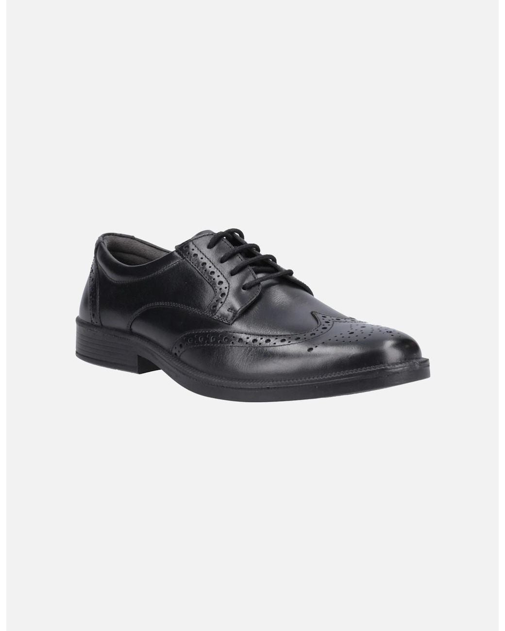 Hush Puppies Black Nolan Brogue for men