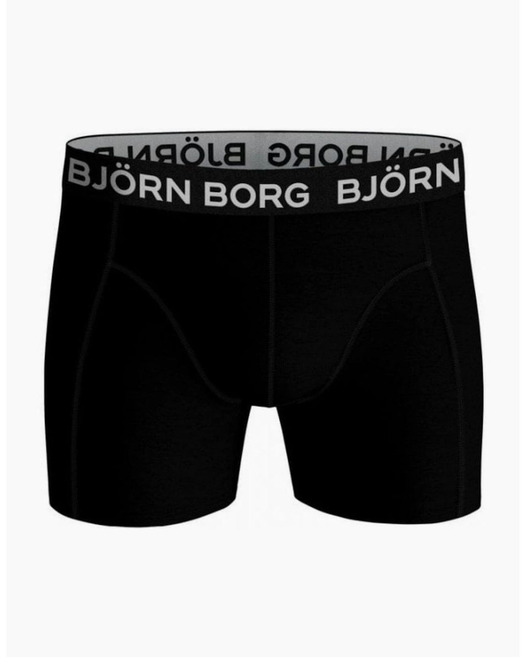 Björn Borg Black 2-Pack Large Logo Boxer Briefs for men