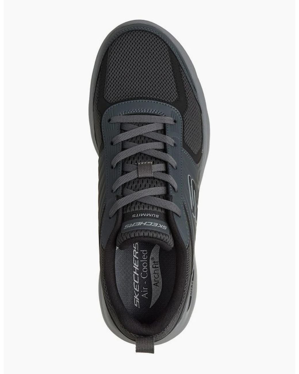 Skechers Black Arch Fit Summits Leege Trainers for men