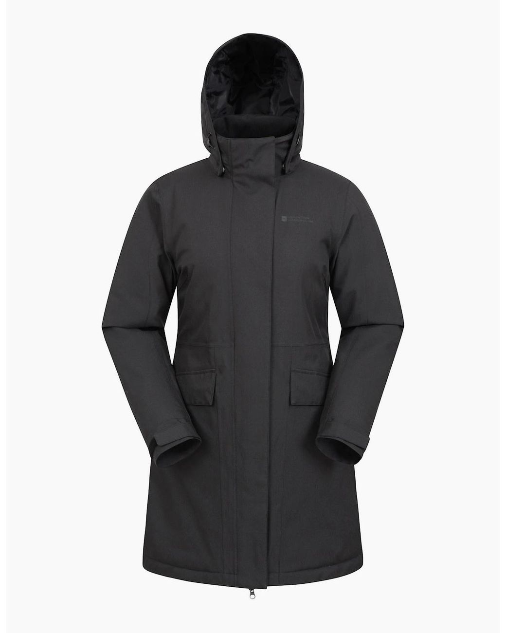 Mountain Warehouse Black Ladies Rain On Waterproof Padded Jacket