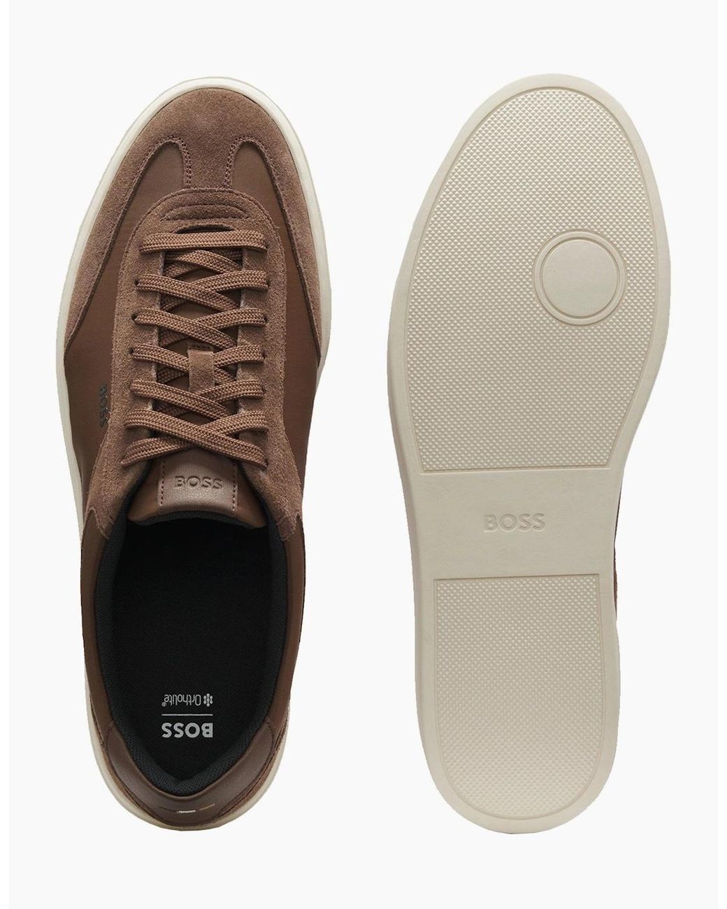 Boss Brown Boss Kieran Tenn Trainer Dark for men