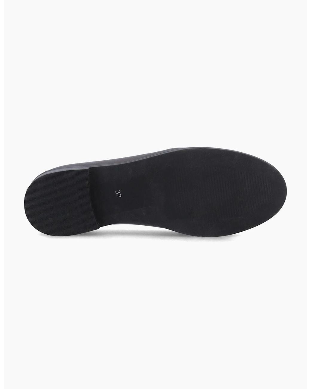 Hush Puppies Black Connie Leather Aubergine Loafers