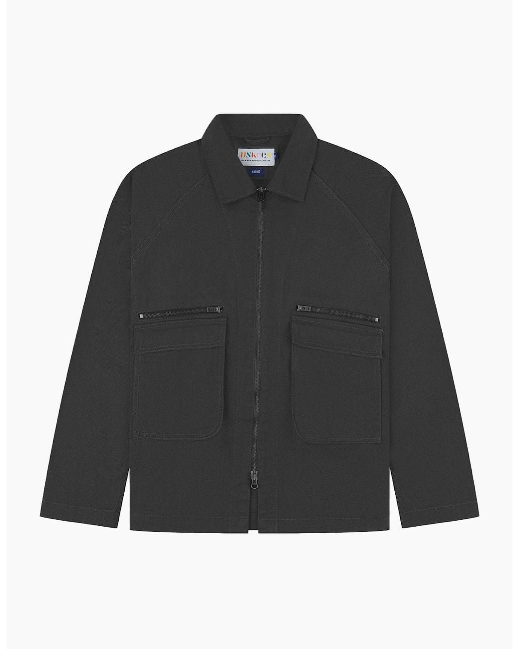 Uskees Black 3045 Drill Charcoal Field Jacket for men