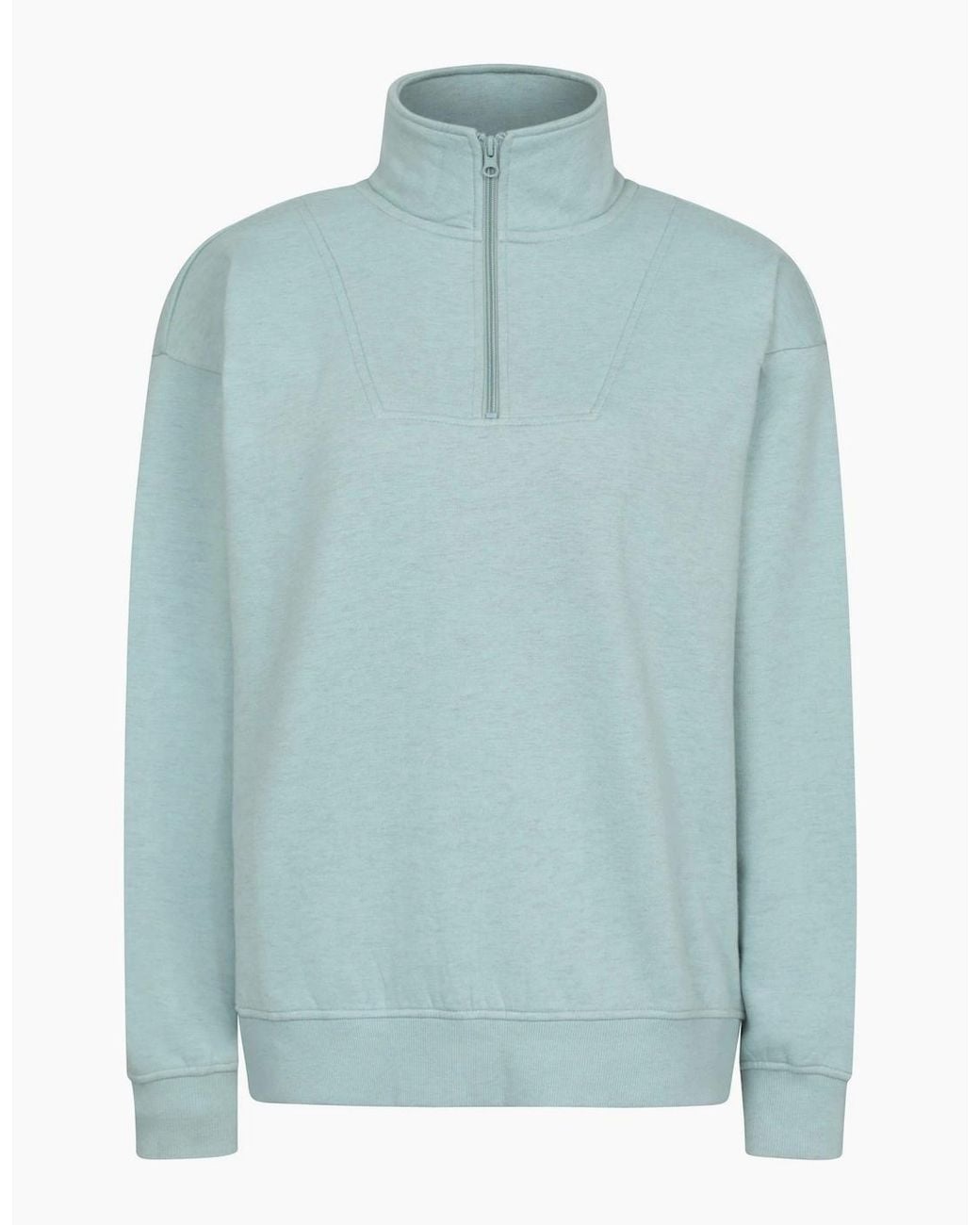 Mountain Warehouse Blue Zip Neck Relaxed Fit Sweatshirt