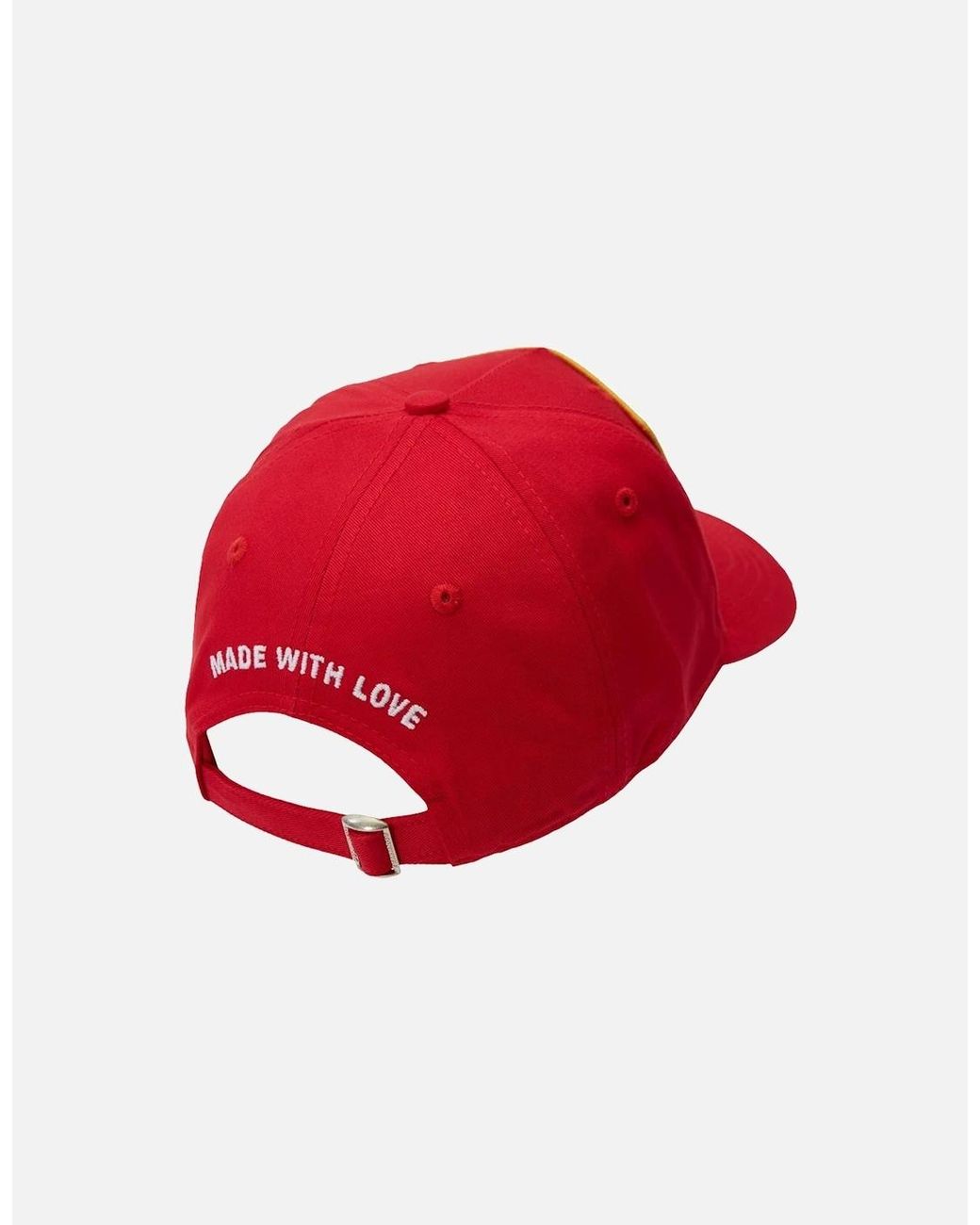 DSquared² Red Since 1964 Logo Patch Baseball Cap for men