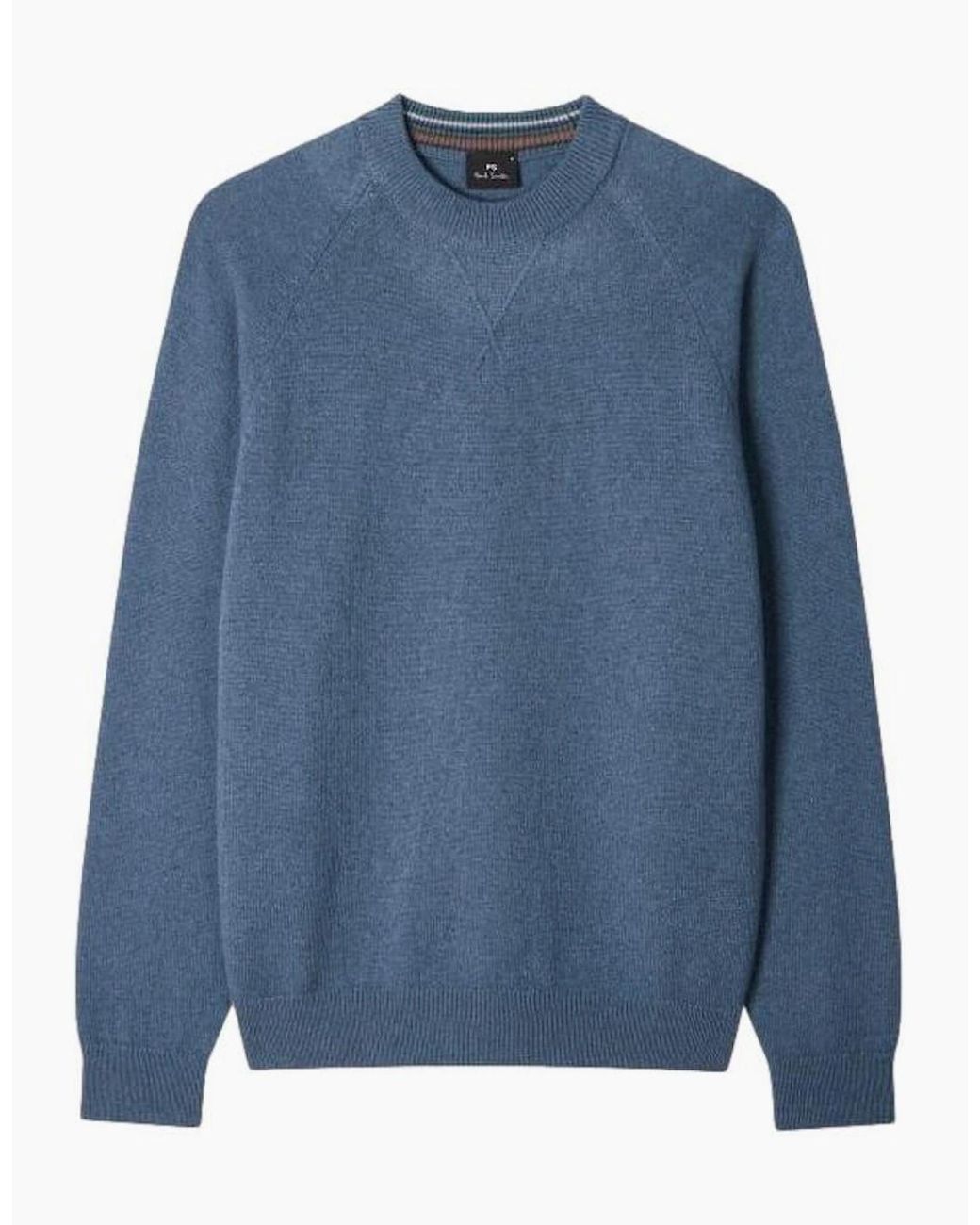 Paul Smith Blue Ps Crew Neck Sweater 46 for men