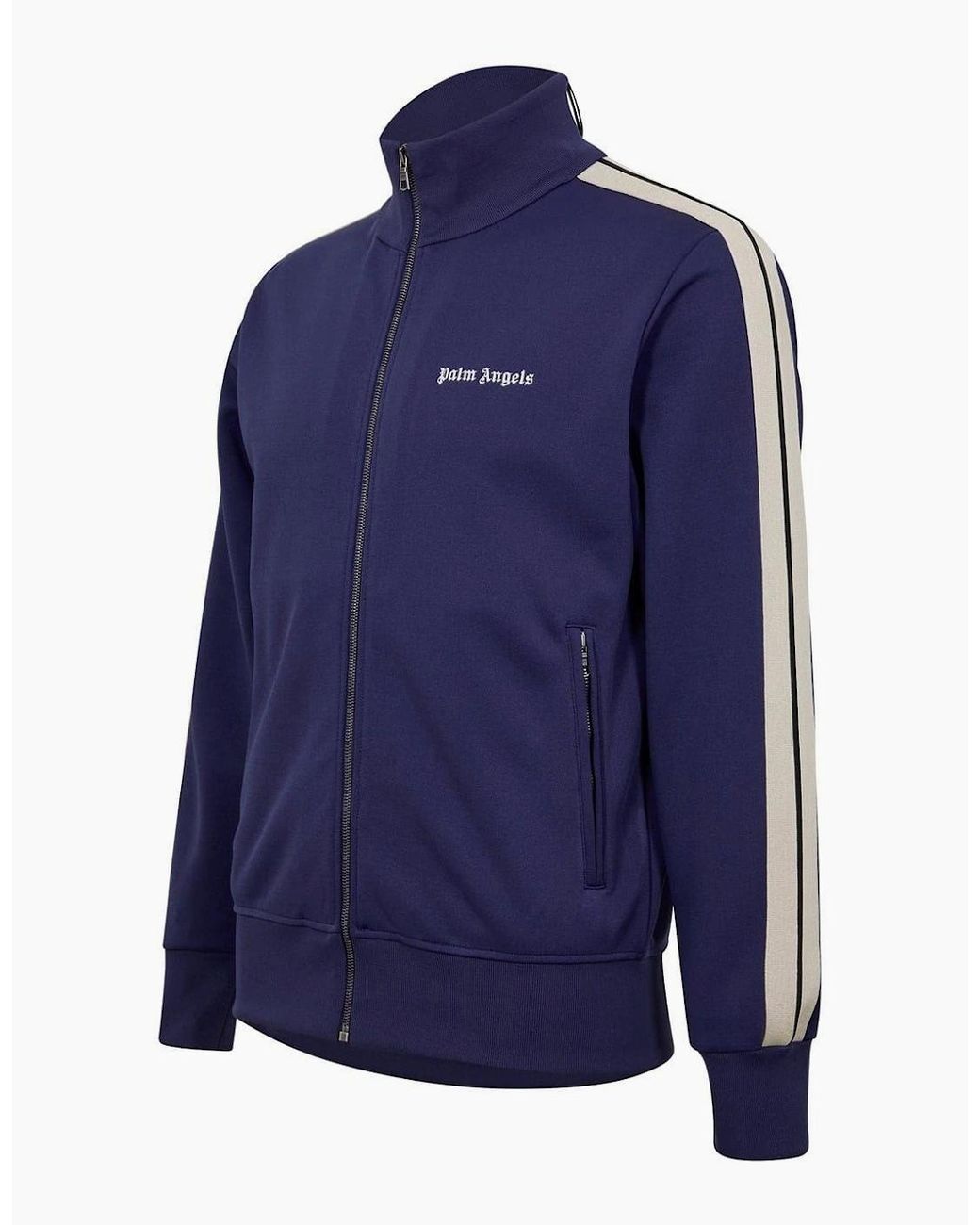 Palm Angels Blue Classic Tracksuit Jacket for men