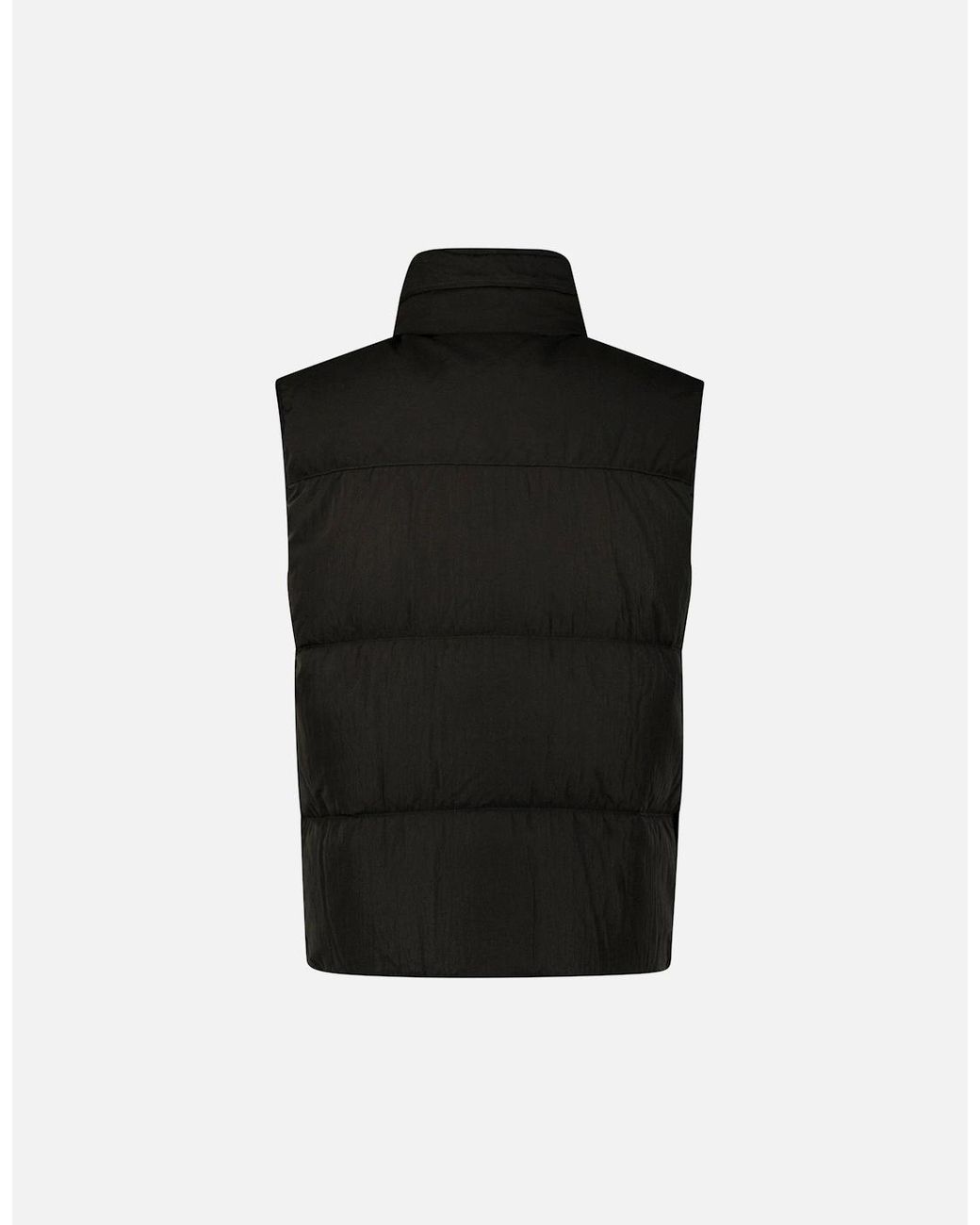 C P Company Black Lens Garment Dyed Eco-Chrome R Gilet for men