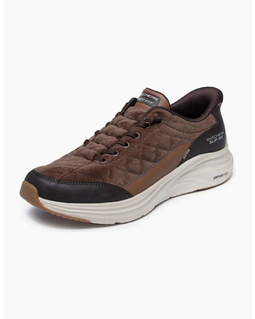 Skechers Brown Contour Foam Cordelux Trainers for men
