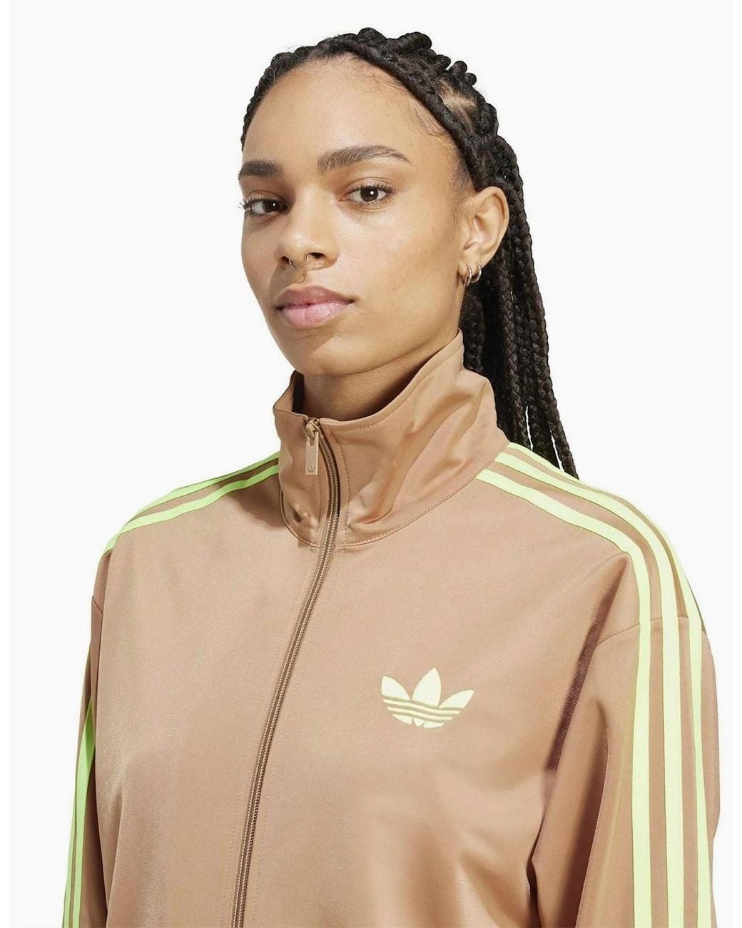 Adidas Originals Natural Adicolor Classic Firebird Loose Track Top