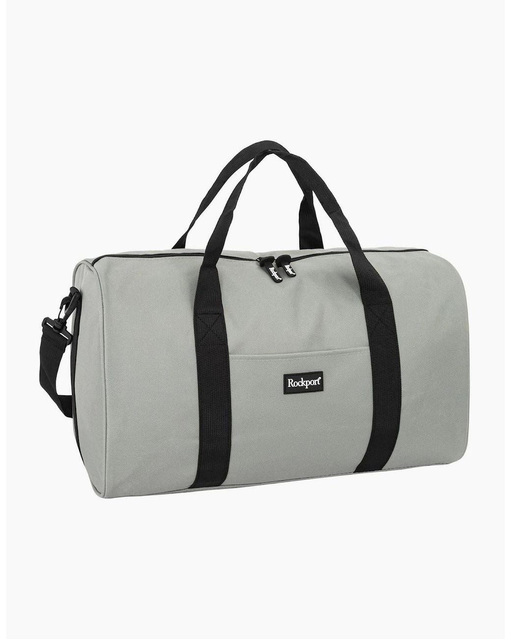 Rockport Gray Medium Duffle Bag With Detachable Strap for men