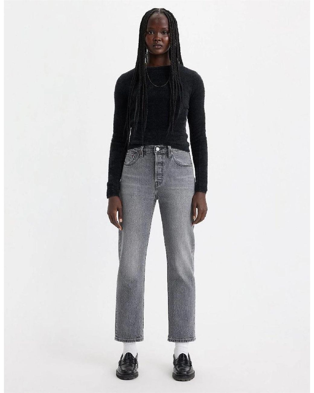Levi's Gray Levi's Cropped Jeans