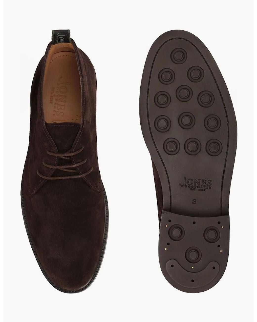 Jones Bootmaker Brown Deacon Chukka Boots for men