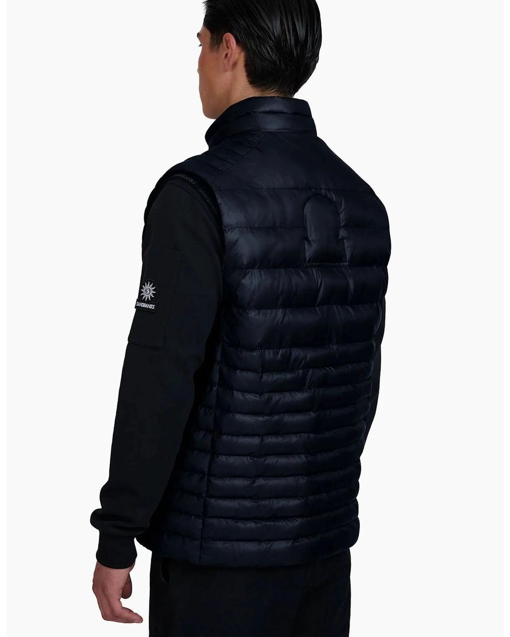 Sandbanks Blue Ripstop Micro Puffer Gilet for men