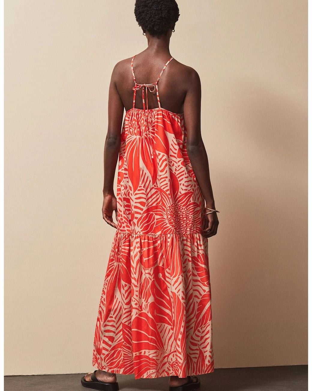 Ro&zo Red Floral Halterneck Dress