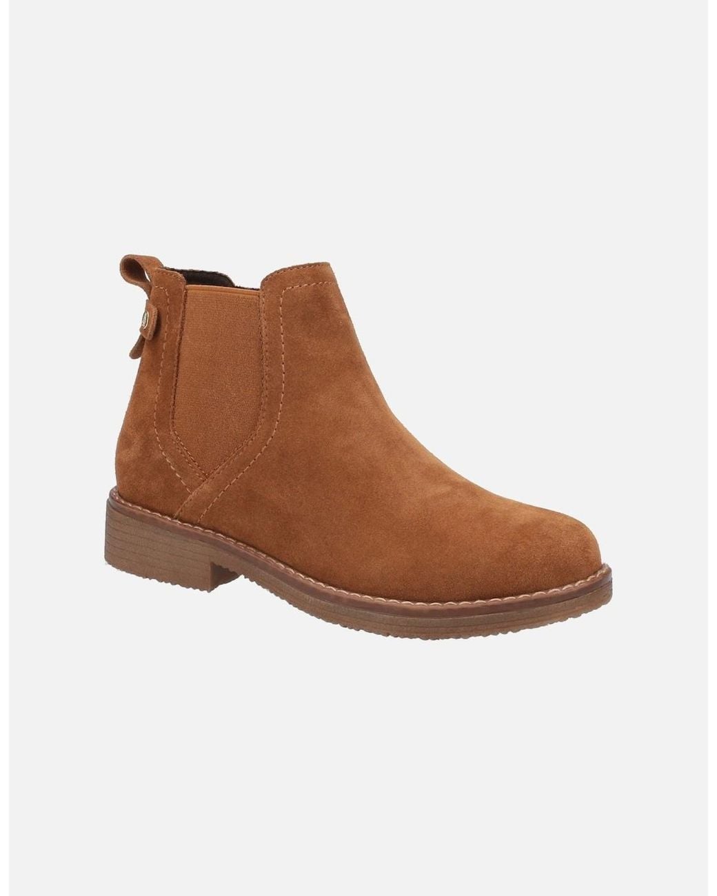 Hush Puppies Brown Maddy Suede Tan Boots