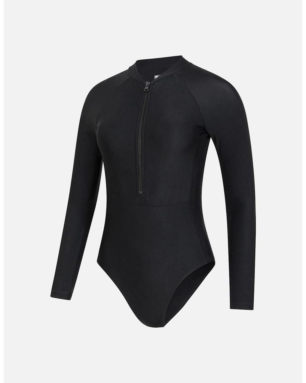 Mountain Warehouse Blue Ladies Surfer Long-Sleeved One Piece Swimsuit