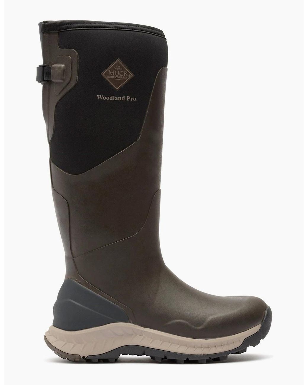 Muck Boot Black S Woodland Pro Rubber Coffee Wellington Boots for men