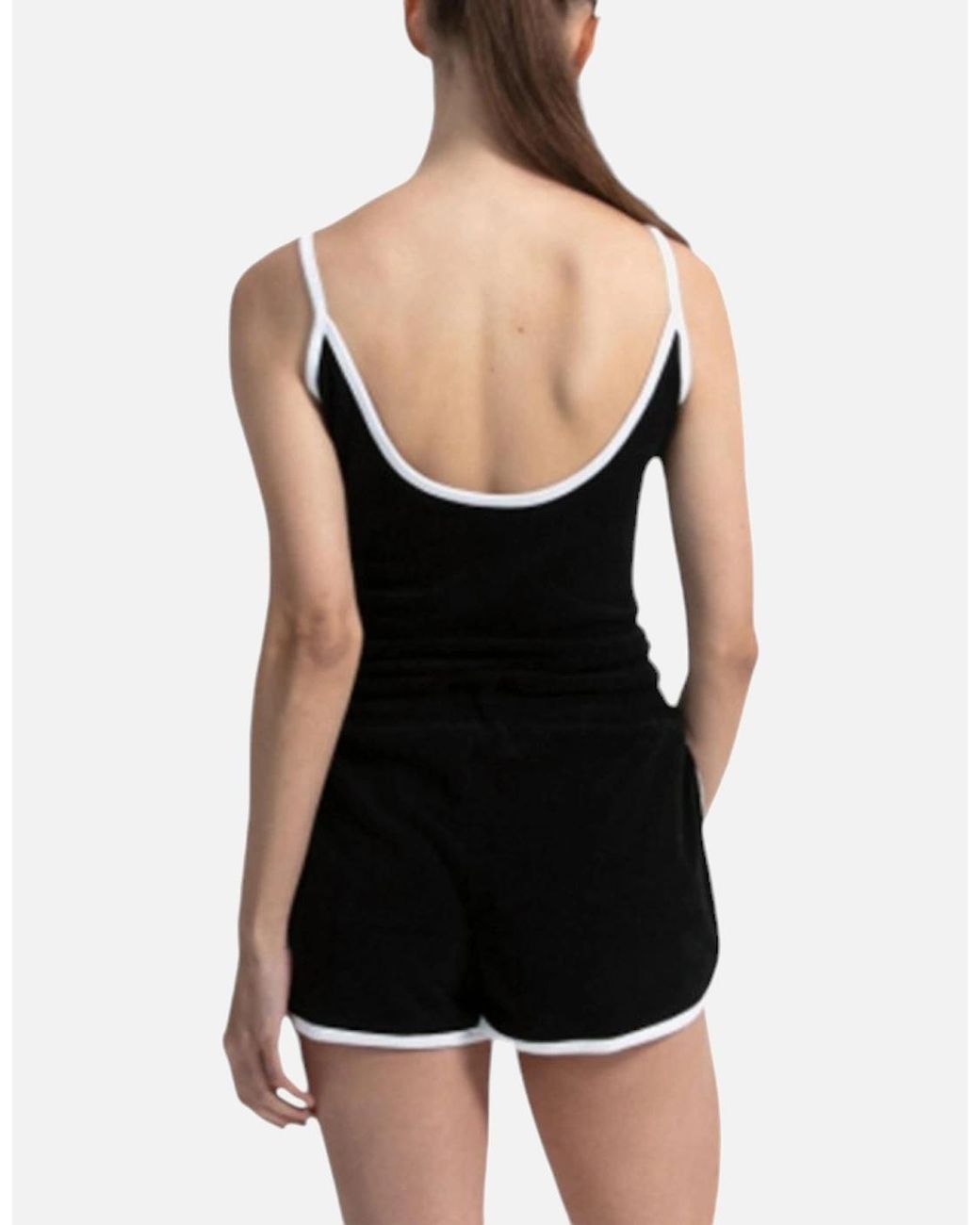 Ellesse Black Loron Playsuit Jumpsuit Sports Summer Playsuit Dungarees