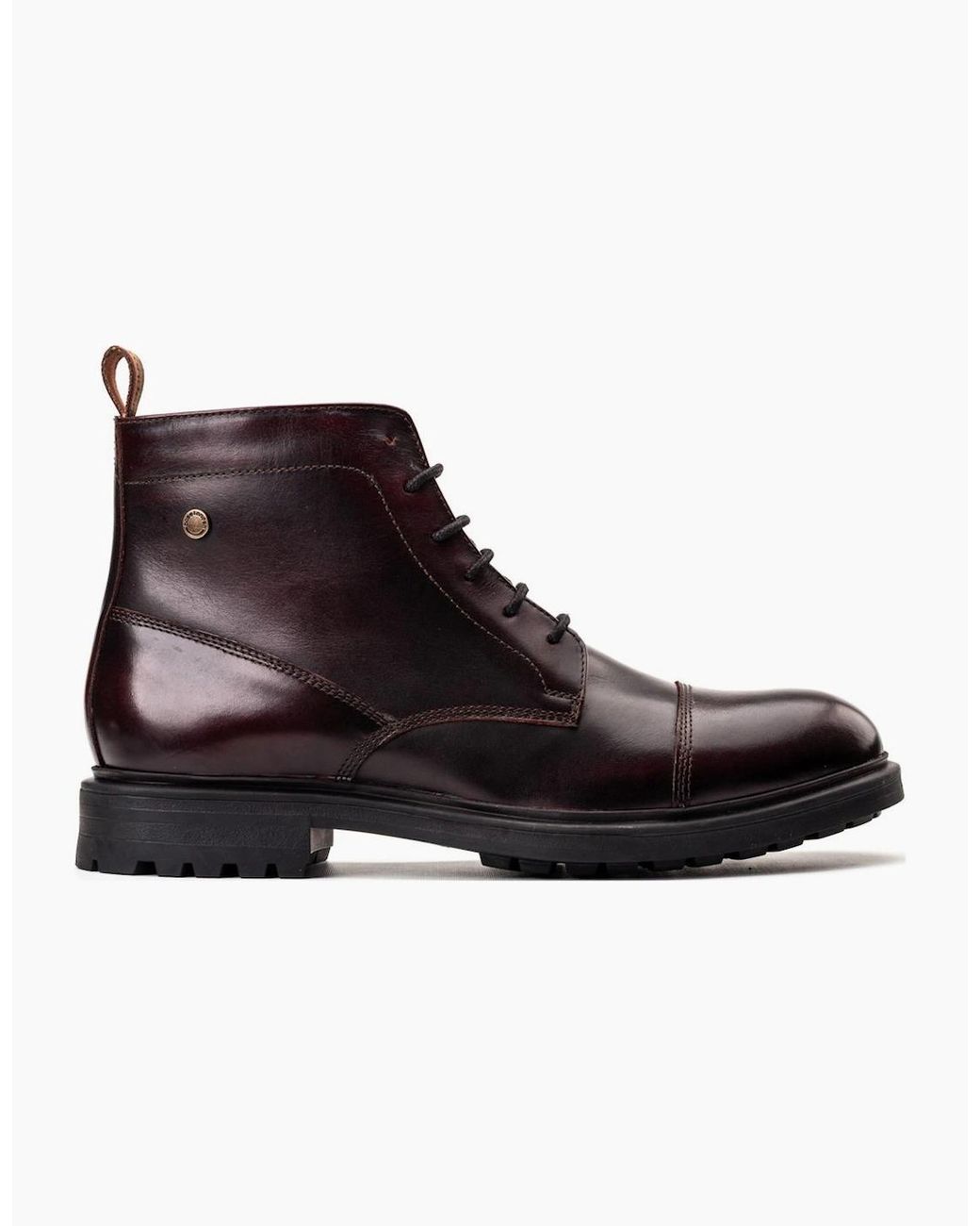 Base London Brown Boulton Toe Cap Boots for men